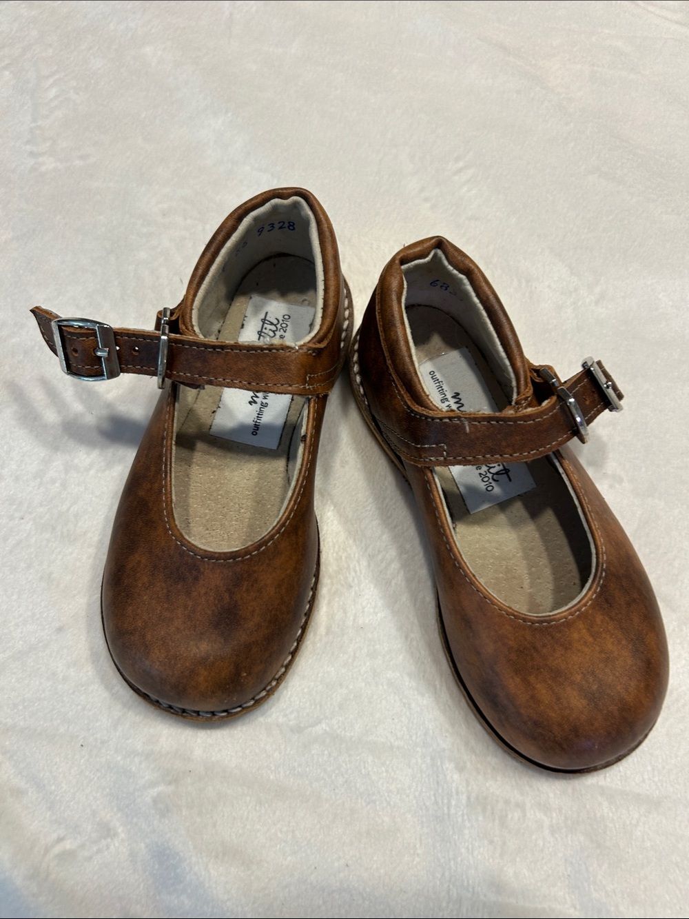 Mon Petite Saddle Leather Mary Janes